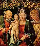 Albrecht Altdorfer Heilige Familie mit einem Engel Sweden oil painting artist